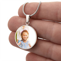 Load image into Gallery viewer, Forever Round – Memory Keepsake Photo Pendant
