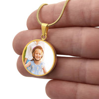 Load image into Gallery viewer, Forever Round – Memory Keepsake Photo Pendant
