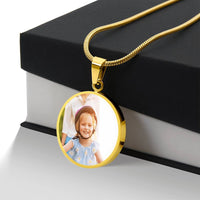 Load image into Gallery viewer, Forever Round – Memory Keepsake Photo Pendant
