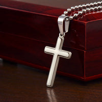 Load image into Gallery viewer, Just Because I Love You - Stainless Cross Necklace
