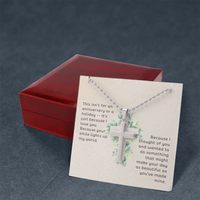 Load image into Gallery viewer, Just Because I Love You - Stainless Cross Necklace
