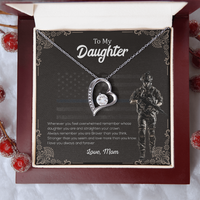 Load image into Gallery viewer, To My Brave Daughter - Forever Love Necklace
