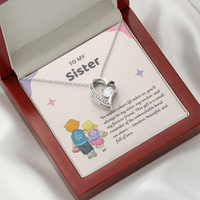 Load image into Gallery viewer, My Sister, My Friend Forever Love Necklace
