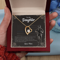 Load image into Gallery viewer, To My Brave Daughter - Forever Love Necklace
