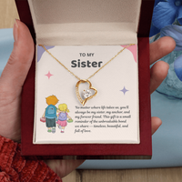 Load image into Gallery viewer, My Sister, My Friend Forever Love Necklace
