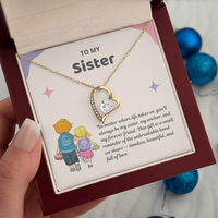 Load image into Gallery viewer, My Sister, My Friend Forever Love Necklace
