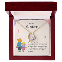 Load image into Gallery viewer, My Sister, My Friend Forever Love Necklace
