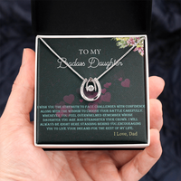 Load image into Gallery viewer, To My Badass Daughter - Lucky In Love Necklace
