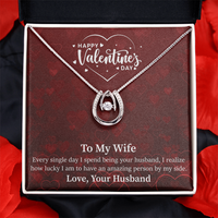 Load image into Gallery viewer, To My Beautiful Wife - Lucky In Love Necklace
