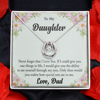 Load image into Gallery viewer, You Are Special To Me - To My Daughter - Love Knot Necklace
