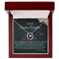 Load image into Gallery viewer, To My Badass Daughter - Lucky In Love Necklace
