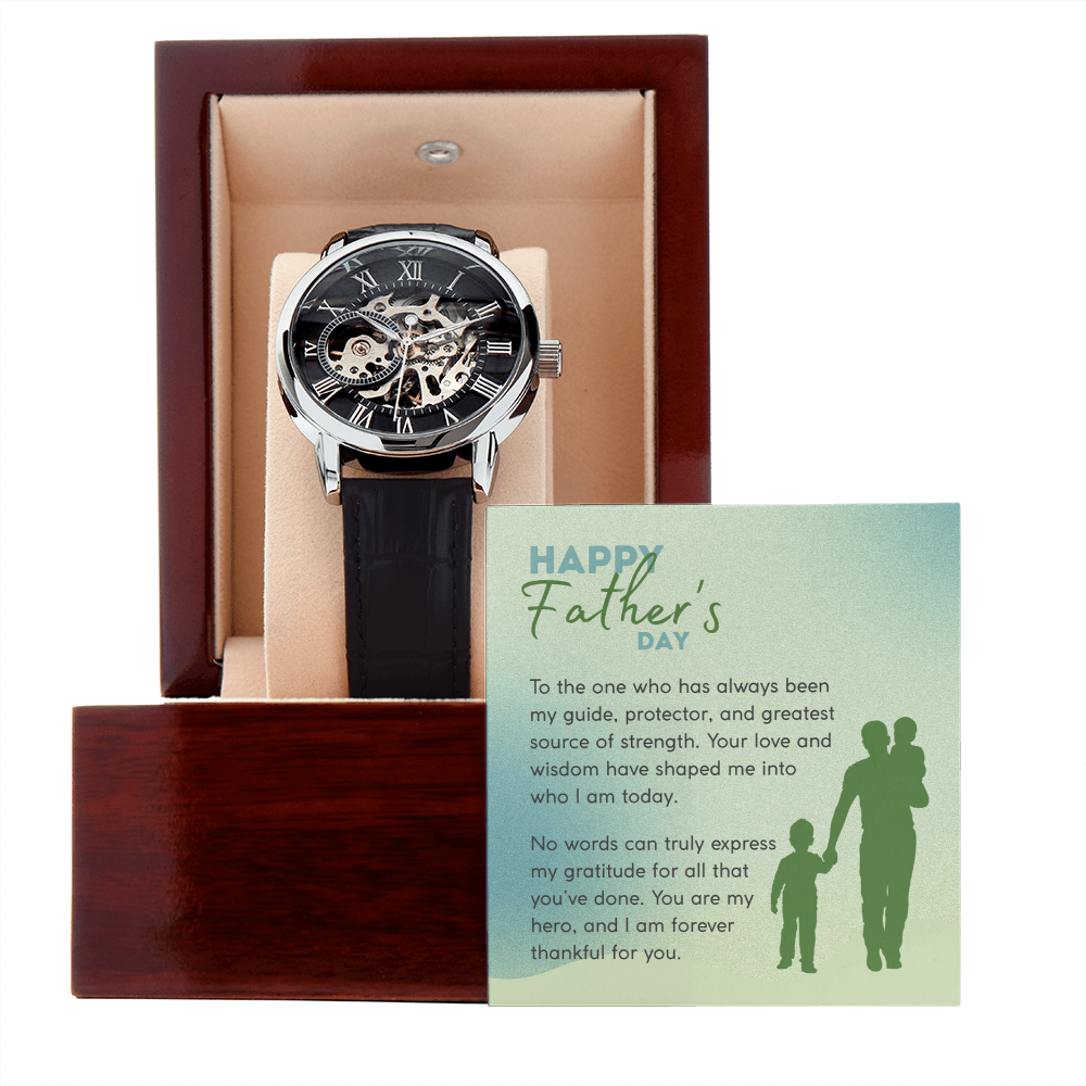 To My Dad - Happy Father's Day - Openwork Watch