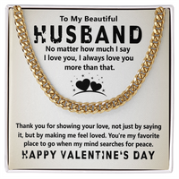 Load image into Gallery viewer, To My Beautiful Husband - Cuban Link Chain
