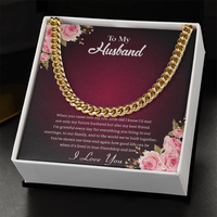 Load image into Gallery viewer, To My Husband - I&#39;m Grateful - Cuban Link Chain
