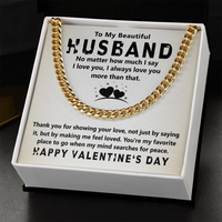 Load image into Gallery viewer, To My Beautiful Husband - Cuban Link Chain
