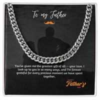 Dad - I'm Grateful To You - Cuban Link Chain