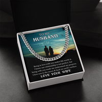 Load image into Gallery viewer, To My Husband - Love You - Cuban Link Chain
