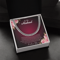 Load image into Gallery viewer, To My Husband - I&#39;m Grateful - Cuban Link Chain
