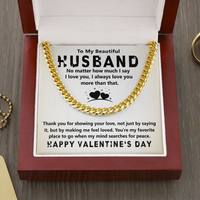 Load image into Gallery viewer, To My Beautiful Husband - Cuban Link Chain
