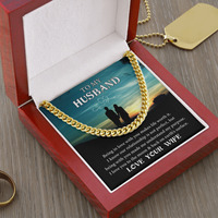 Load image into Gallery viewer, To My Husband - Love You - Cuban Link Chain
