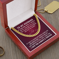 Load image into Gallery viewer, To My Husband - Love You Forever - Cuban Link Chain
