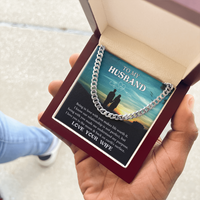 Load image into Gallery viewer, To My Husband - Love You - Cuban Link Chain
