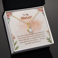 Load image into Gallery viewer, To My Sister – Forever &amp; Always Alluring Beauty Necklace
