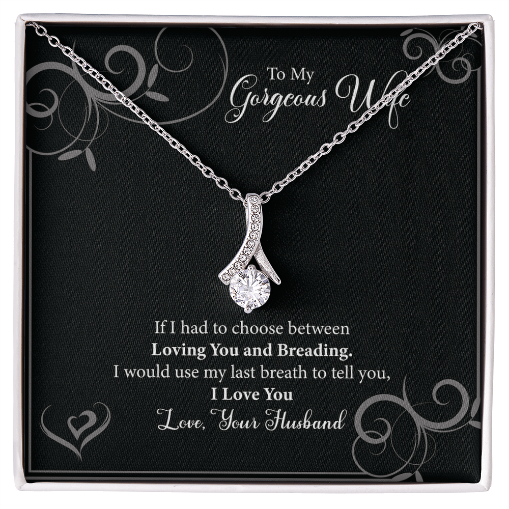 To My Gorgeous Wife - Alluring Beauty Necklace
