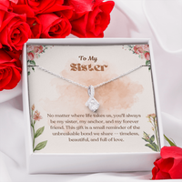Load image into Gallery viewer, To My Sister – Forever &amp; Always Alluring Beauty Necklace

