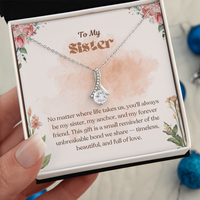 Load image into Gallery viewer, To My Sister – Forever &amp; Always Alluring Beauty Necklace
