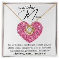 Load image into Gallery viewer, I Love You Mom - Love Knot Necklace
