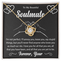 Load image into Gallery viewer, To My Soulmate - Love Knot Necklace
