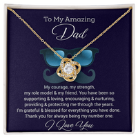 Load image into Gallery viewer, To My Amazing Dad - Love Knot Necklace
