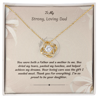 Load image into Gallery viewer, To My Strong Loving Dad - Love Knot Necklace

