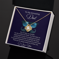 Load image into Gallery viewer, To My Amazing Dad - Love Knot Necklace
