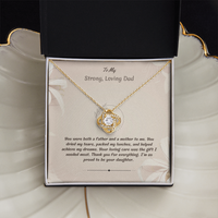 Load image into Gallery viewer, To My Strong Loving Dad - Love Knot Necklace
