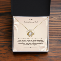 Load image into Gallery viewer, To My Strong Loving Dad - Love Knot Necklace
