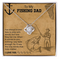 Load image into Gallery viewer, To My Fishing Dad - Love Knot Necklace
