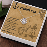 Load image into Gallery viewer, To My Fishing Dad - Love Knot Necklace
