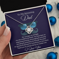 Load image into Gallery viewer, To My Amazing Dad - Love Knot Necklace

