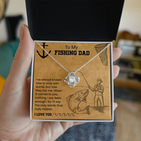 Load image into Gallery viewer, To My Fishing Dad - Love Knot Necklace
