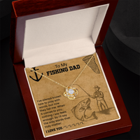 Load image into Gallery viewer, To My Fishing Dad - Love Knot Necklace
