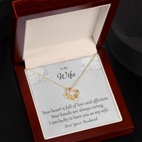 Load image into Gallery viewer, I Am Lucky To Have You - To My Wife - Love Knot Necklace
