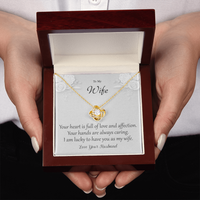 Load image into Gallery viewer, I Am Lucky To Have You - To My Wife - Love Knot Necklace
