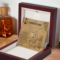 Load image into Gallery viewer, To My Fishing Dad - Love Knot Necklace
