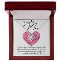 Load image into Gallery viewer, I Love You Mom - Love Knot Necklace
