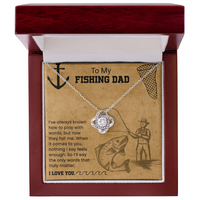 Load image into Gallery viewer, To My Fishing Dad - Love Knot Necklace
