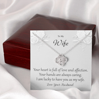 Load image into Gallery viewer, I Am Lucky To Have You - To My Wife - Love Knot Necklace
