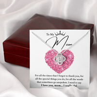 Load image into Gallery viewer, I Love You Mom - Love Knot Necklace
