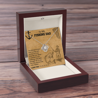 Load image into Gallery viewer, To My Fishing Dad - Love Knot Necklace

